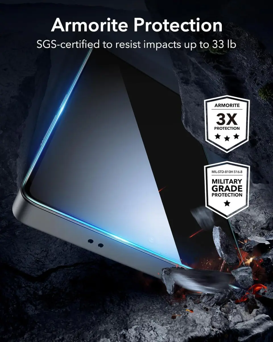 ESR Samsung Galaxy S25 Ultra Screen Protector met Montageframe (2-Pack) afbeelding 6