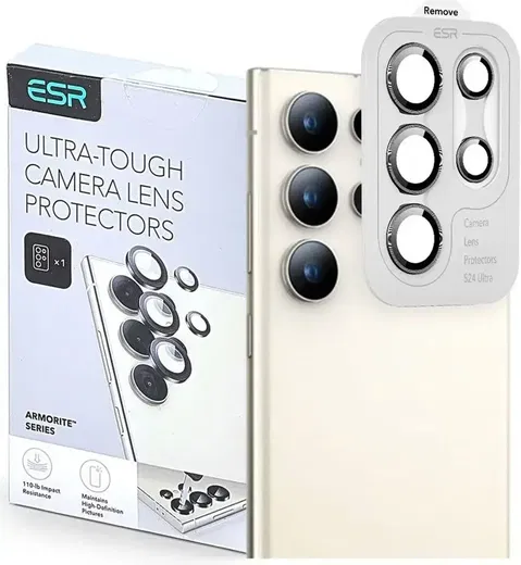 ESR Samsung Galaxy S25 Ultra Camera Lens Protector Zwart afbeelding 9