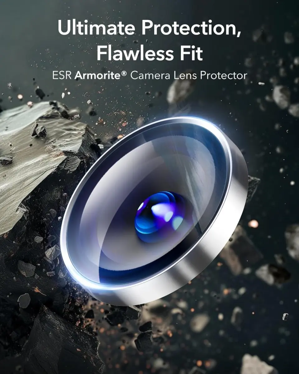 ESR Samsung Galaxy S25 Ultra Camera Lens Protector Zilver afbeelding 2