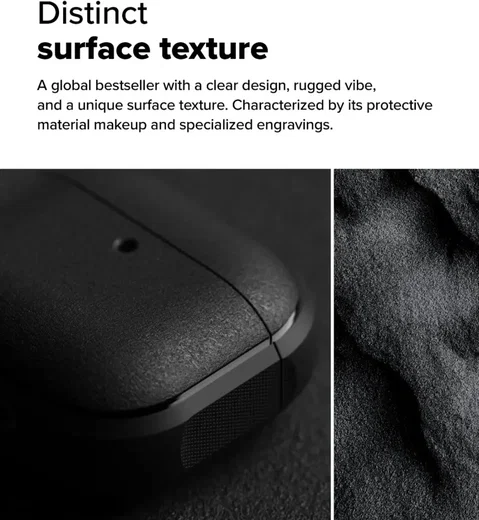 Ringke Onyx Magnetic Apple AirPods 4 Hoesje Case Zwart afbeelding 4