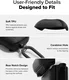 Ringke Onyx Magnetic Apple AirPods 4 Hoesje Case Zwart afbeelding 7