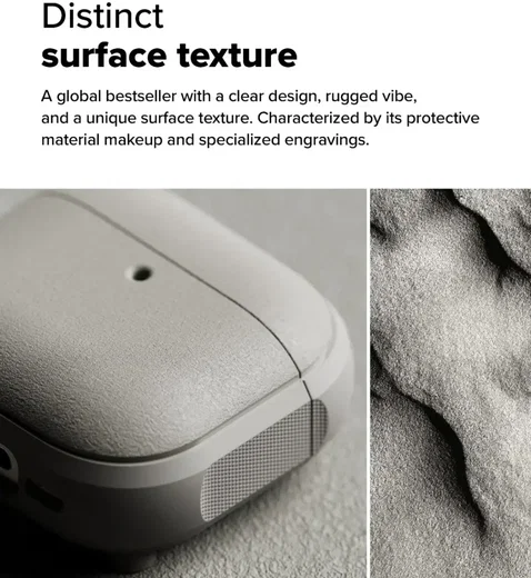 Ringke Onyx Magnetic Apple AirPods 4 Hoesje Case Grijs afbeelding 4