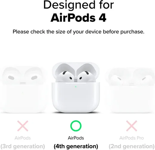 Ringke Onyx Magnetic Apple AirPods 4 Hoesje Case Groen afbeelding 10