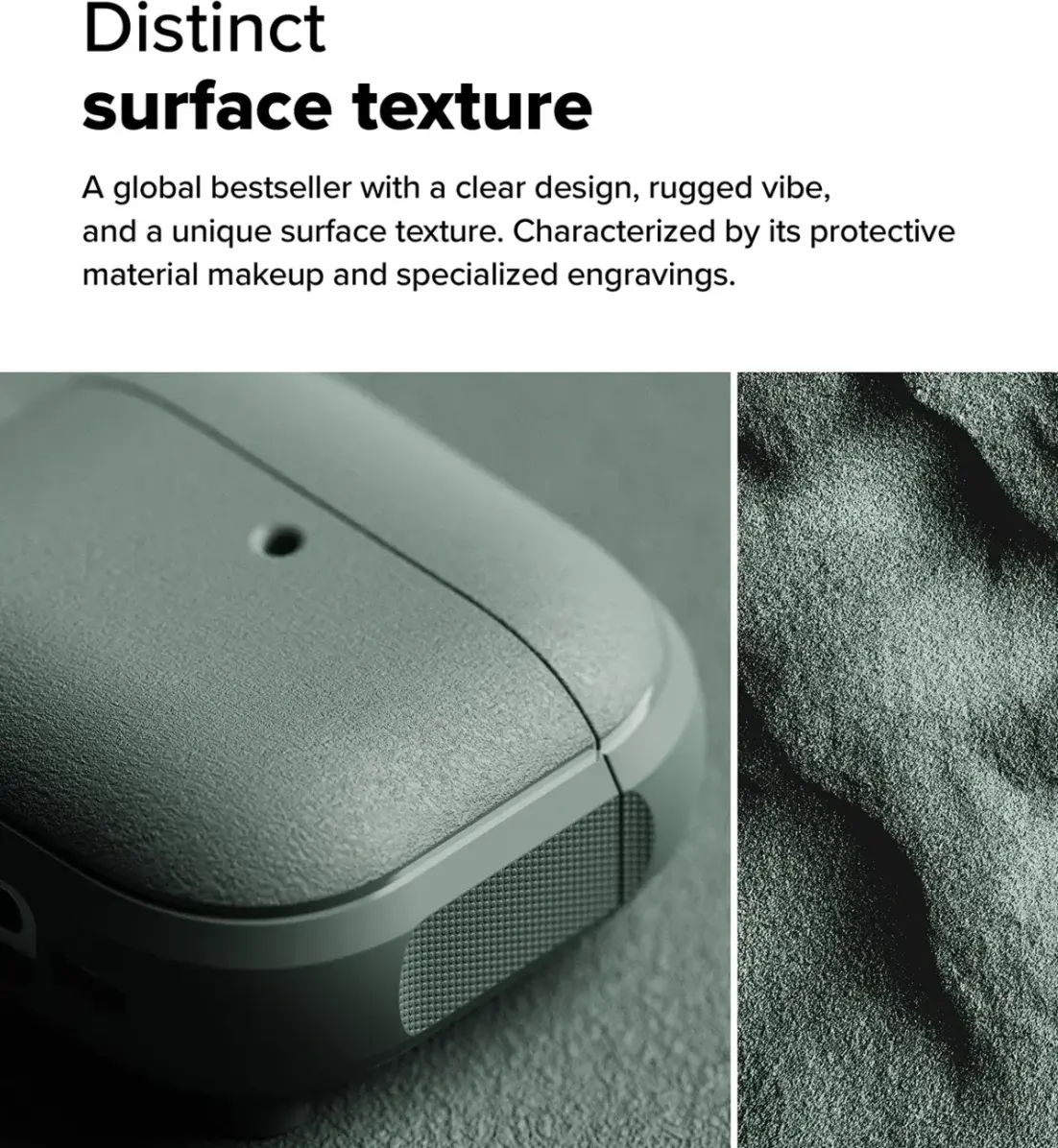 Ringke Onyx Magnetic Apple AirPods 4 Hoesje Case Groen afbeelding 4