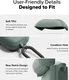 Ringke Onyx Magnetic Apple AirPods 4 Hoesje Case Groen afbeelding 7