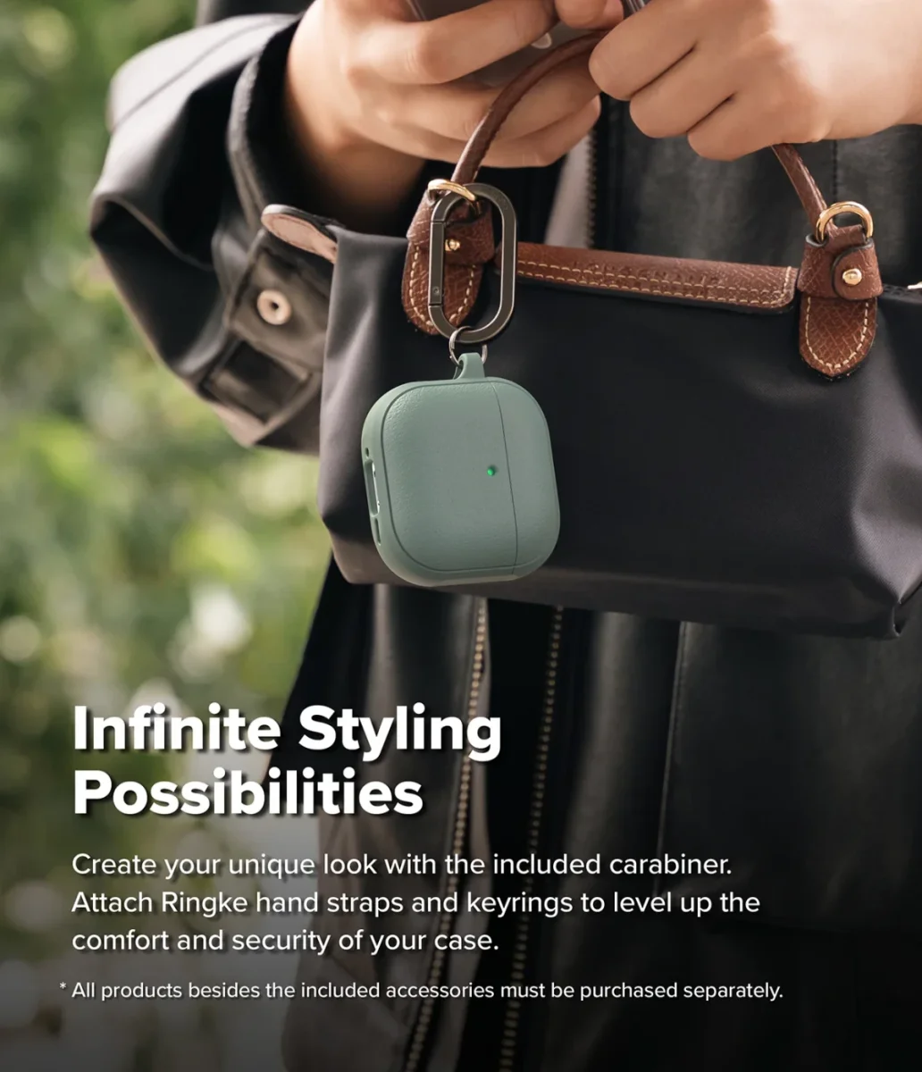 Ringke Onyx Magnetic Apple AirPods 4 Hoesje Case Groen afbeelding 8