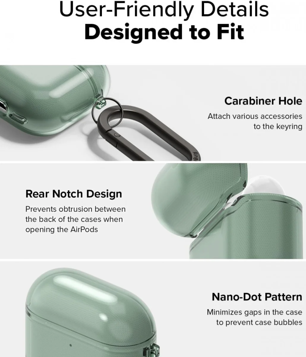 Ringke Air Case Apple AirPods 4 Hoesje TPU Groen afbeelding 6