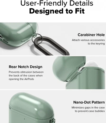 Ringke Air Case Apple AirPods 4 Hoesje TPU Groen afbeelding 6