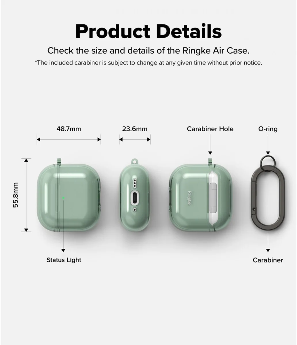 Ringke Air Case Apple AirPods 4 Hoesje TPU Groen afbeelding 8