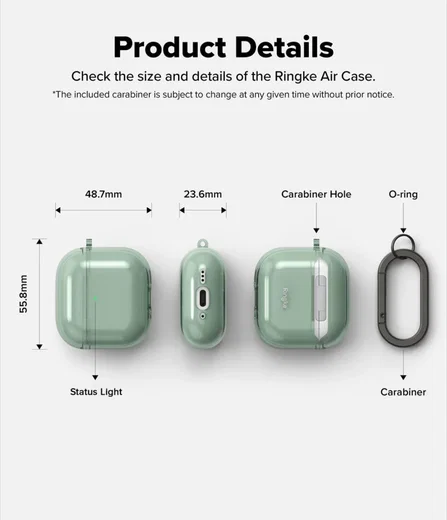 Ringke Air Case Apple AirPods 4 Hoesje TPU Groen afbeelding 8