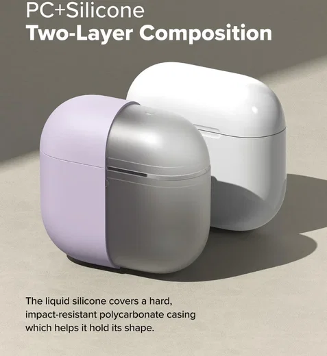 Ringke Silicone Case Apple AirPods 4 Hoesje Siliconen Paars afbeelding 4