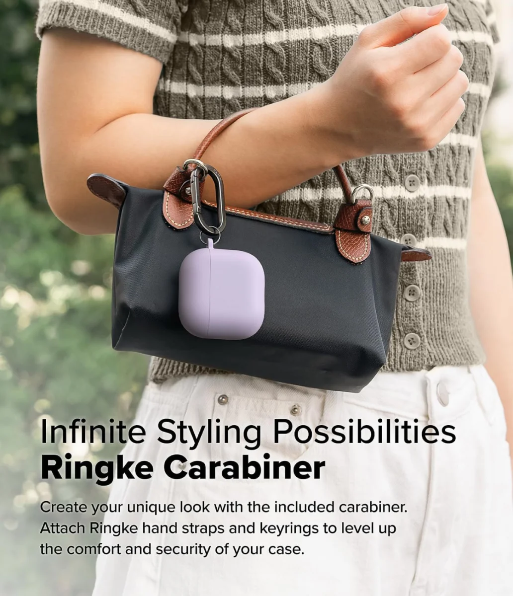 Ringke Silicone Case Apple AirPods 4 Hoesje Siliconen Paars afbeelding 8