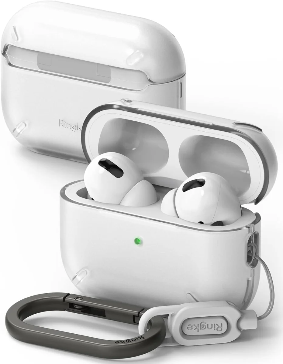 Ringke Apple AirPods Pro 1 / 2 Hoesje Schokbestendig Matte Transparant afbeelding 1