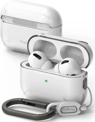 Ringke Apple AirPods Pro 1 / 2 Hoesje Schokbestendig Matte Transparant afbeelding 1