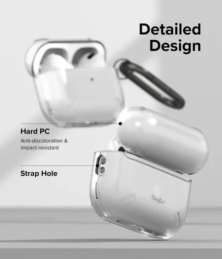 Ringke Apple AirPods Pro 1 / 2 Hoesje Schokbestendig Matte Transparant afbeelding 5