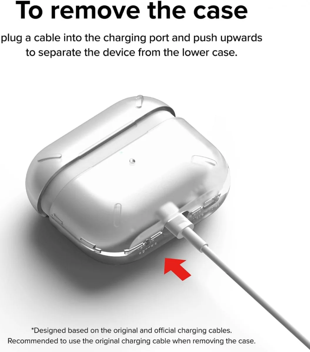 Ringke Apple AirPods Pro 1 / 2 Hoesje Schokbestendig Matte Transparant afbeelding 8