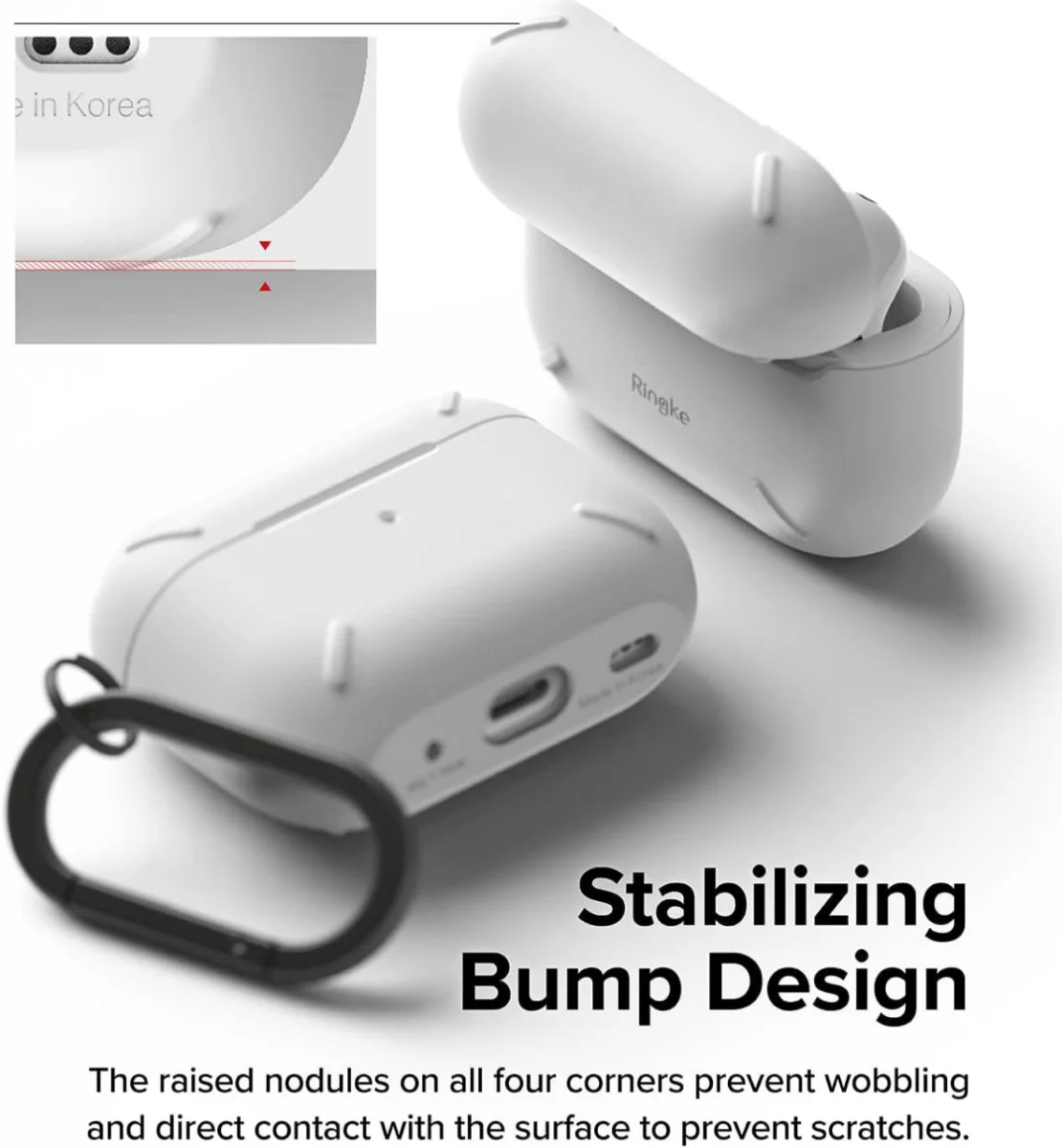 Ringke Apple AirPods Pro 1 / 2 Hoesje Schokbestendig Wit afbeelding 2
