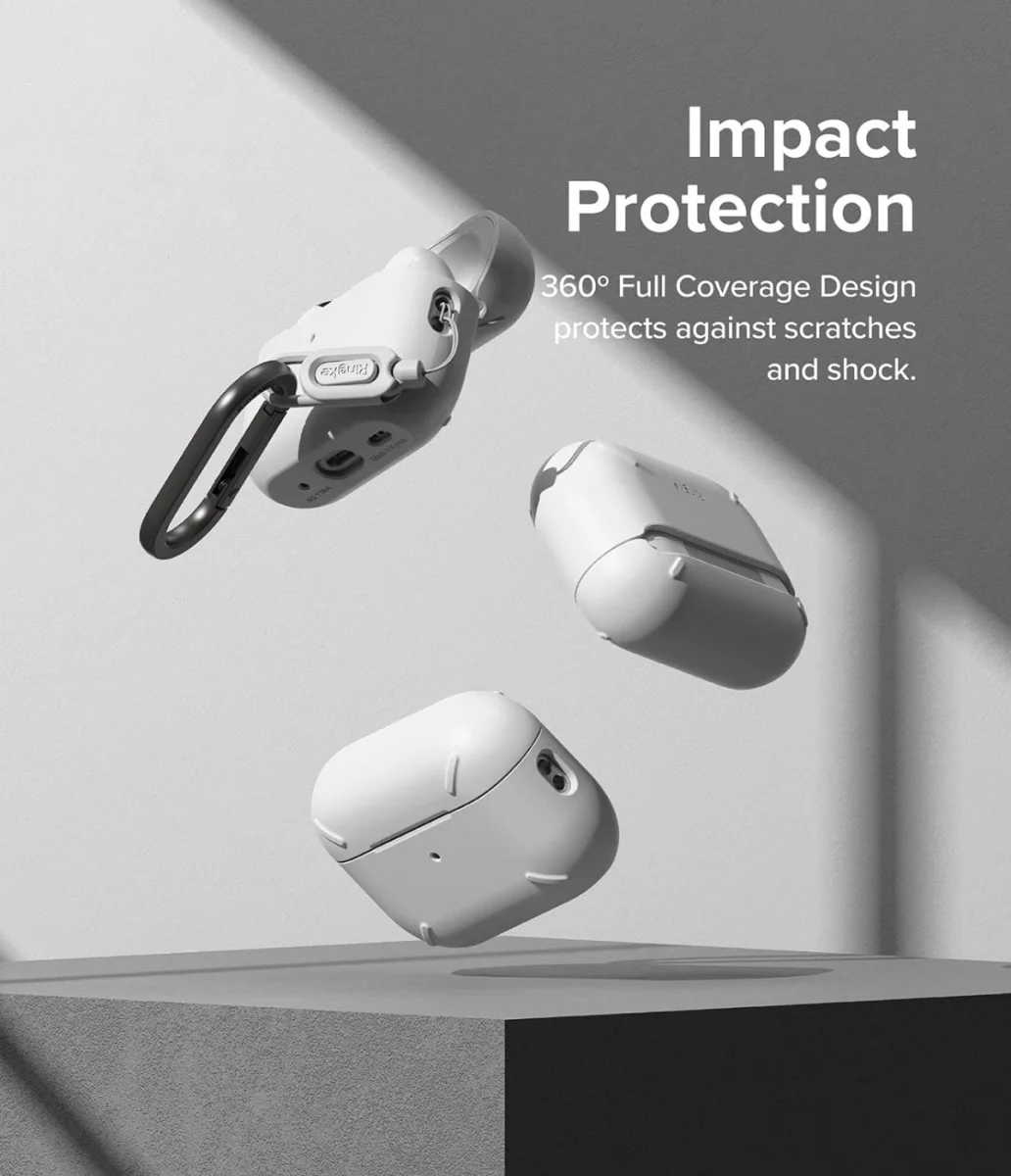 Ringke Apple AirPods Pro 1 / 2 Hoesje Schokbestendig Wit afbeelding 3