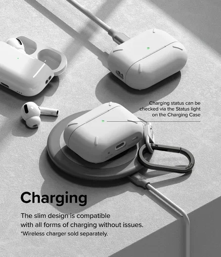 Ringke Apple AirPods Pro 1 / 2 Hoesje Schokbestendig Wit afbeelding 4