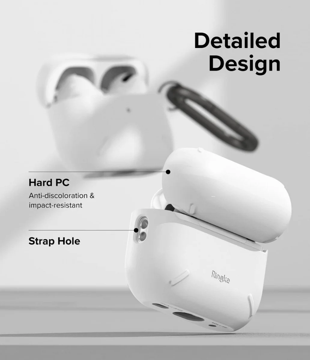 Ringke Apple AirPods Pro 1 / 2 Hoesje Schokbestendig Wit afbeelding 5