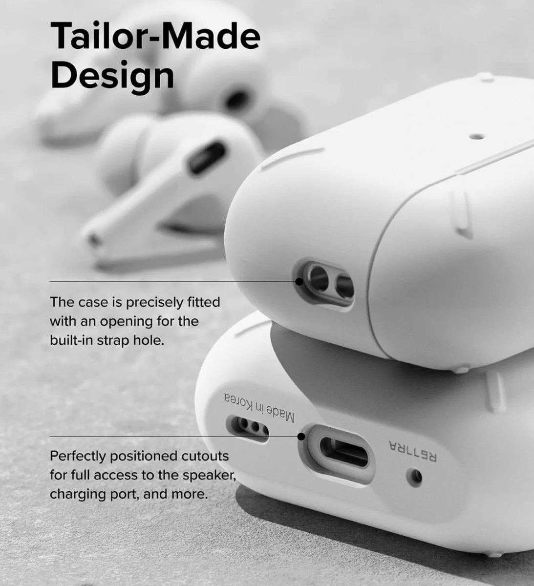 Ringke Apple AirPods Pro 1 / 2 Hoesje Schokbestendig Wit afbeelding 6