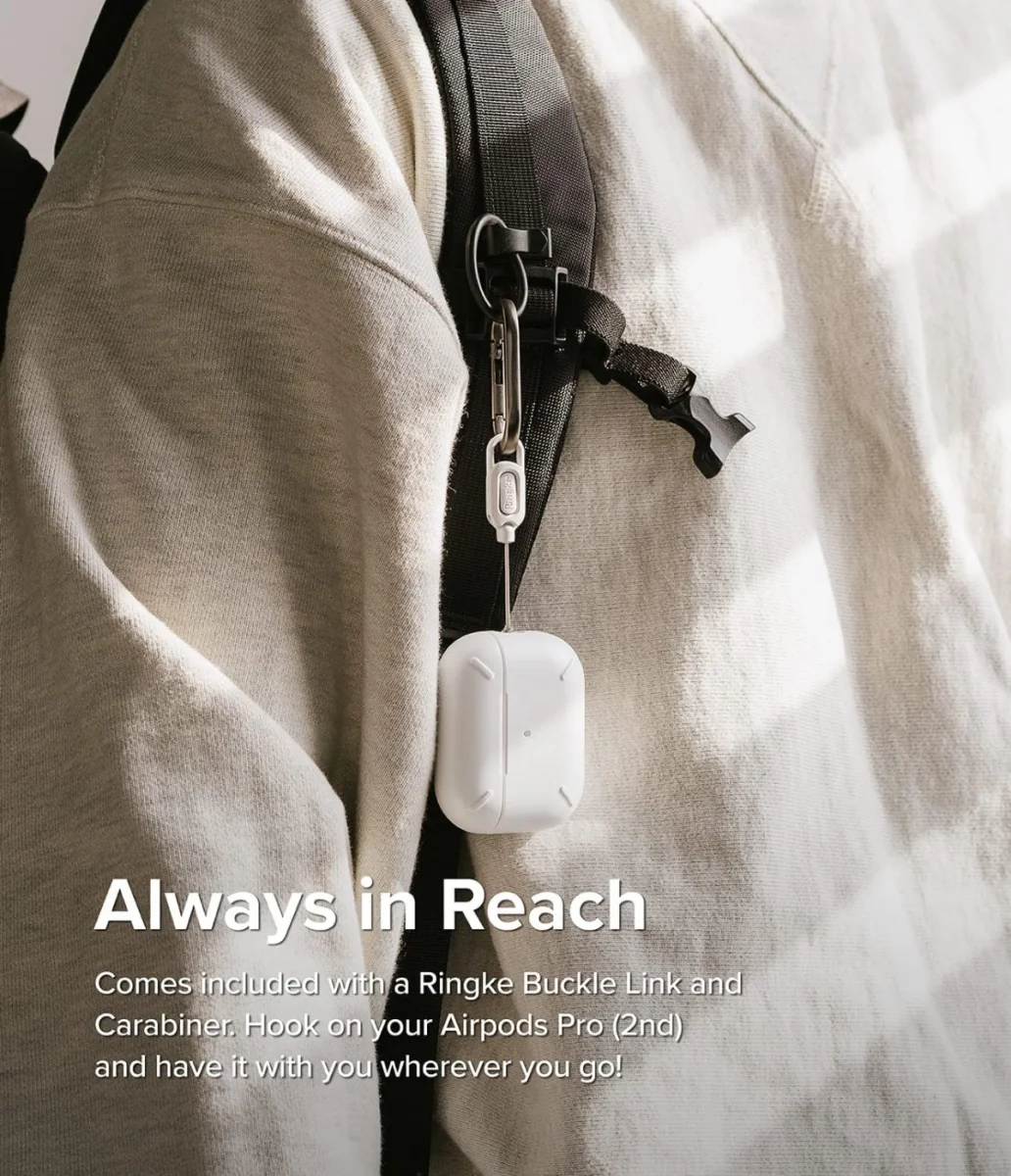 Ringke Apple AirPods Pro 1 / 2 Hoesje Schokbestendig Wit afbeelding 7