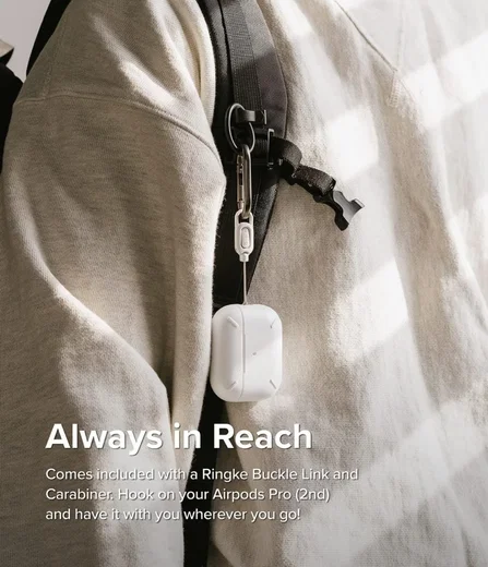 Ringke Apple AirPods Pro 1 / 2 Hoesje Schokbestendig Wit afbeelding 7
