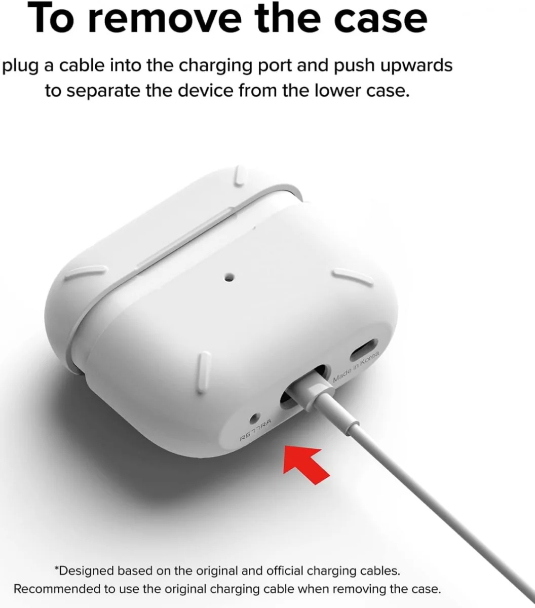 Ringke Apple AirPods Pro 1 / 2 Hoesje Schokbestendig Wit afbeelding 8