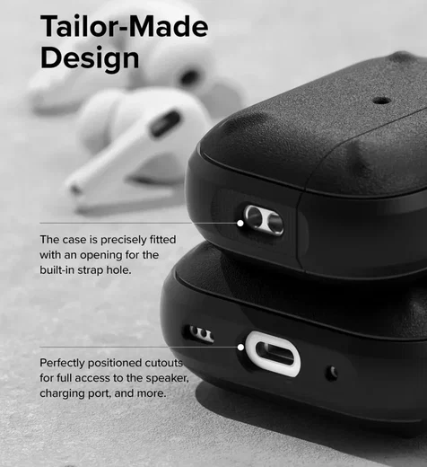 Ringke Onyx Apple AirPods Pro 2 Hoesje Zwart afbeelding 9