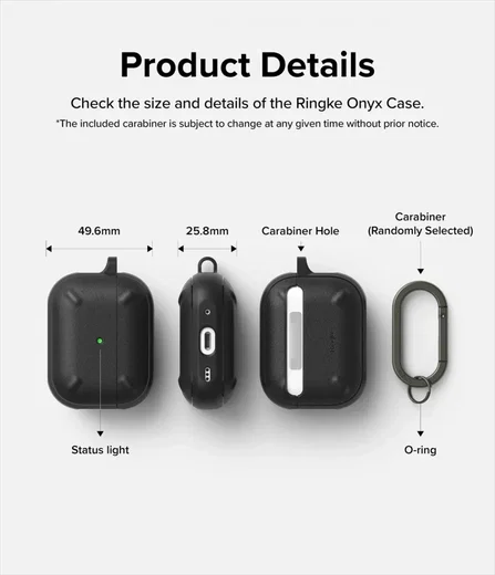 Ringke Onyx Apple AirPods Pro 2 Hoesje Zwart afbeelding 10