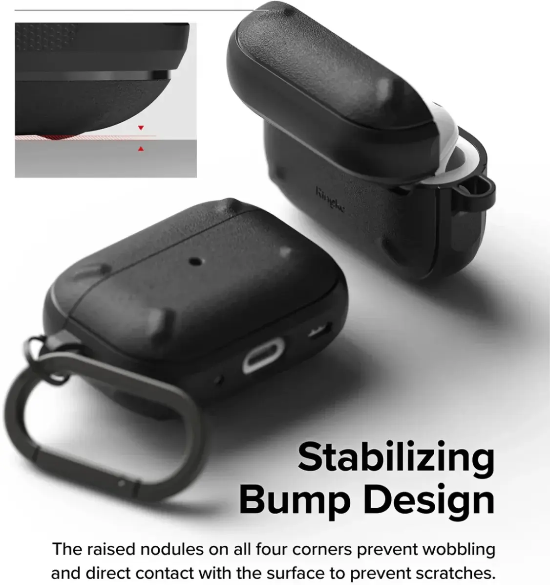 Ringke Onyx Apple AirPods Pro 2 Hoesje Zwart afbeelding 6
