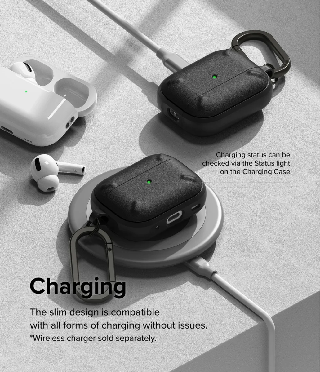 Ringke Onyx Apple AirPods Pro 2 Hoesje Zwart afbeelding 7
