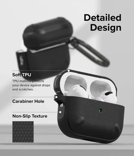 Ringke Onyx Apple AirPods Pro 2 Hoesje Zwart afbeelding 8