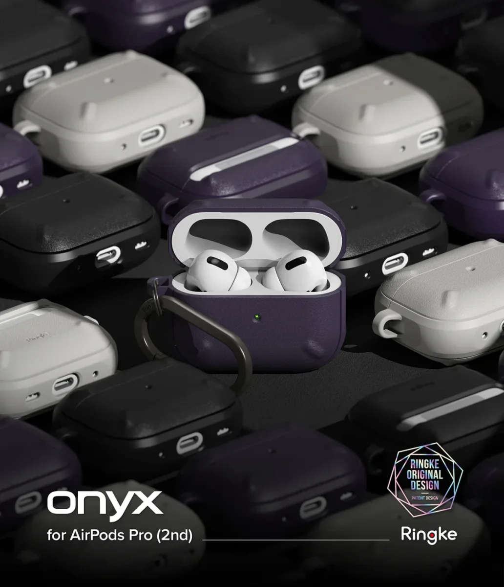 Ringke Onyx Apple AirPods Pro 2 Hoesje Grijs afbeelding 13