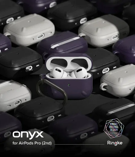 Ringke Onyx Apple AirPods Pro 2 Hoesje Grijs afbeelding 13