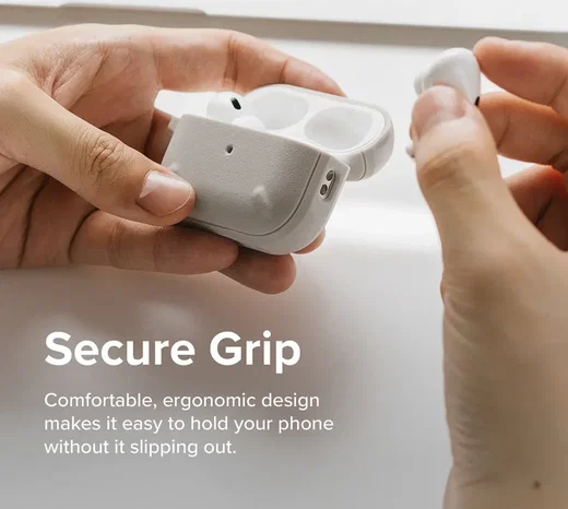 Ringke Onyx Apple AirPods Pro 2 Hoesje Grijs afbeelding 5