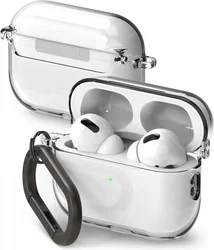 Ringke Hinge Case Apple AirPods Pro 1 / 2 Hoesje Hard Plastic Transparant afbeelding
