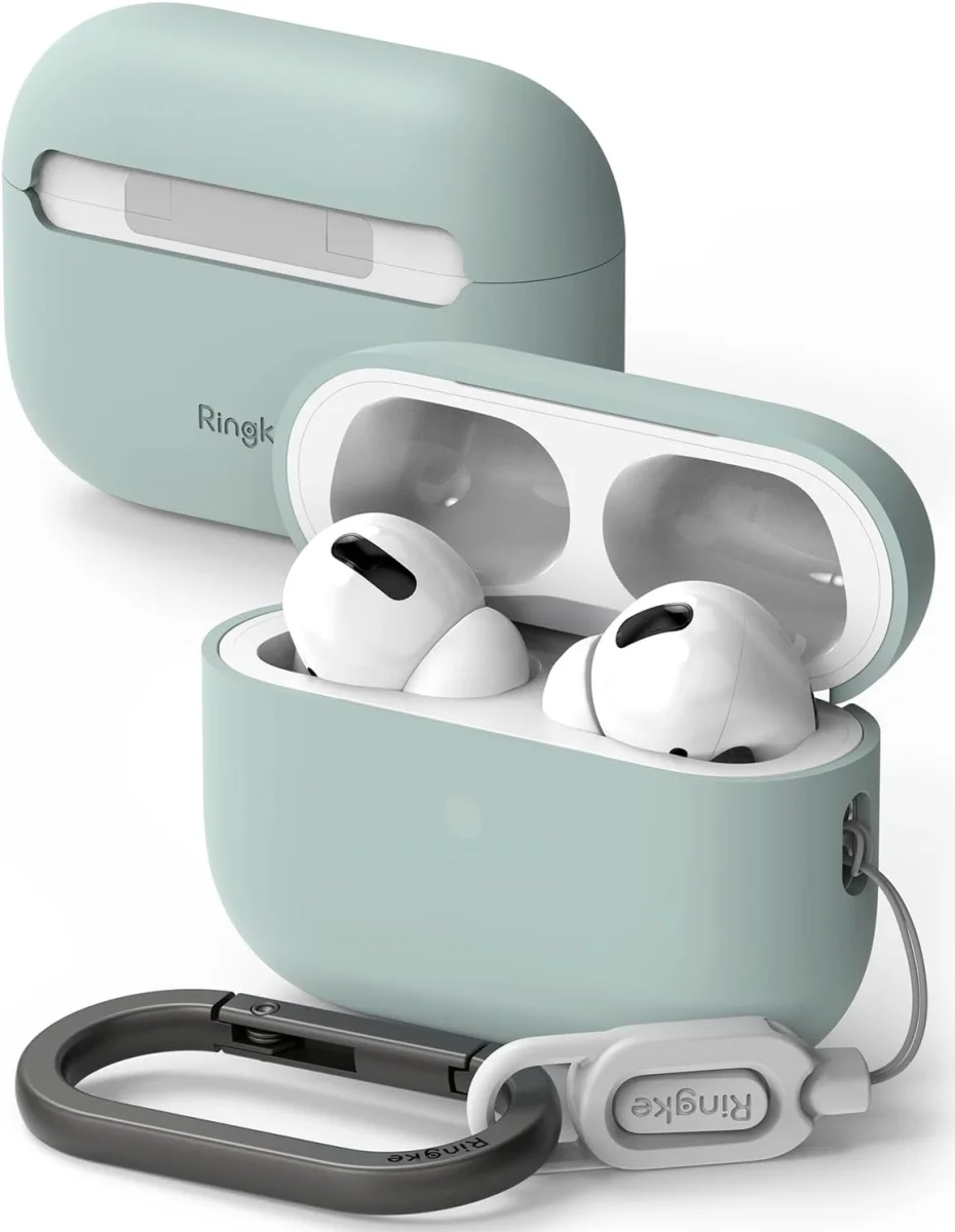 Ringke Case Apple AirPods Pro 1 / 2 Hoesje Siliconen Lichtblauw afbeelding 1