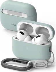 Ringke Case Apple AirPods Pro 1 / 2 Hoesje Siliconen Lichtblauw afbeelding