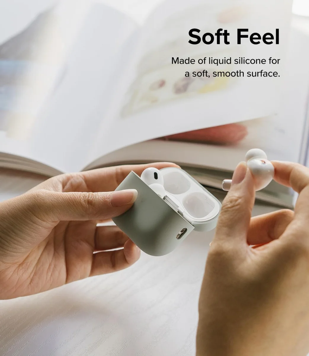 Ringke Case Apple AirPods Pro 1 / 2 Hoesje Siliconen Lichtblauw afbeelding 7