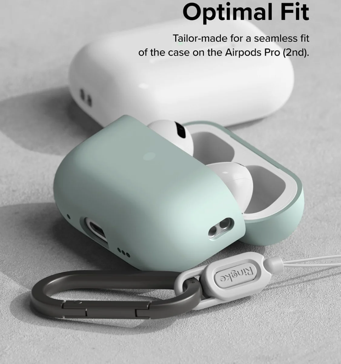 Ringke Case Apple AirPods Pro 1 / 2 Hoesje Siliconen Lichtblauw afbeelding 8