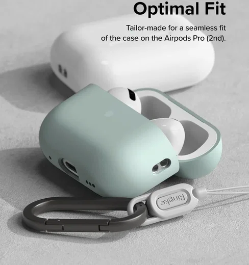 Ringke Case Apple AirPods Pro 1 / 2 Hoesje Siliconen Lichtblauw afbeelding 8