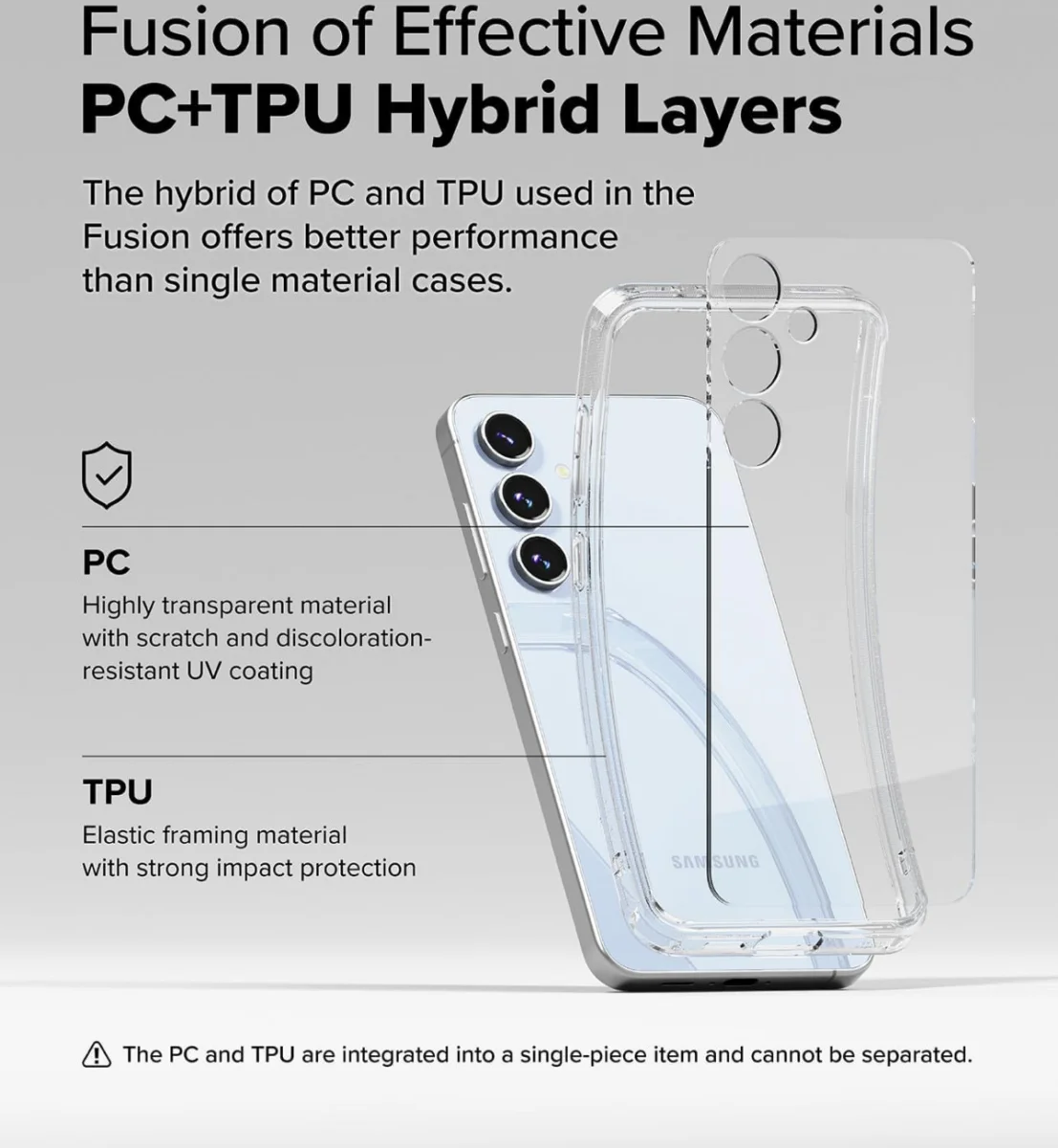 Ringke Fusion Samsung Galaxy S24 FE Hoesje Back Cover Transparant afbeelding 6