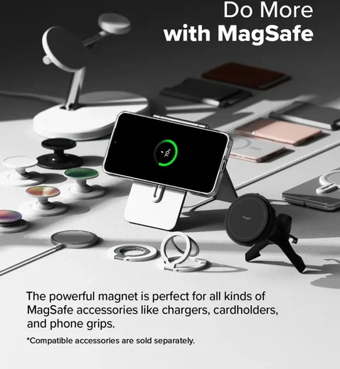 Ringke Fusion Samsung Galaxy S24 FE Hoesje MagSafe Back Cover Transparant afbeelding 4