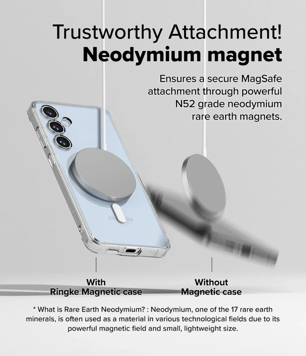 Ringke Fusion Samsung Galaxy S24 FE Hoesje MagSafe Back Cover Transparant afbeelding 6
