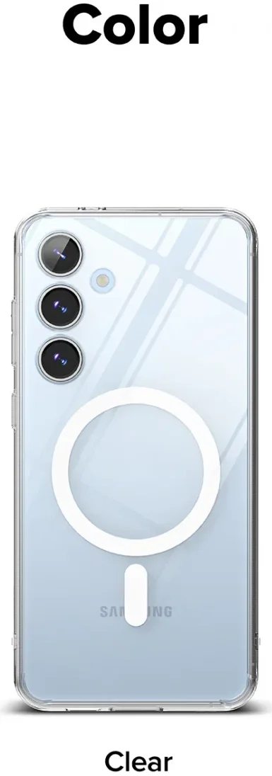 Ringke Fusion Samsung Galaxy S24 FE Hoesje MagSafe Back Cover Transparant afbeelding 14
