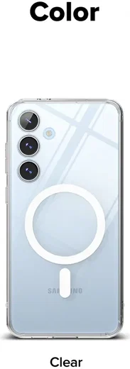 Ringke Fusion Samsung Galaxy S24 FE Hoesje MagSafe Back Cover Transparant afbeelding 14