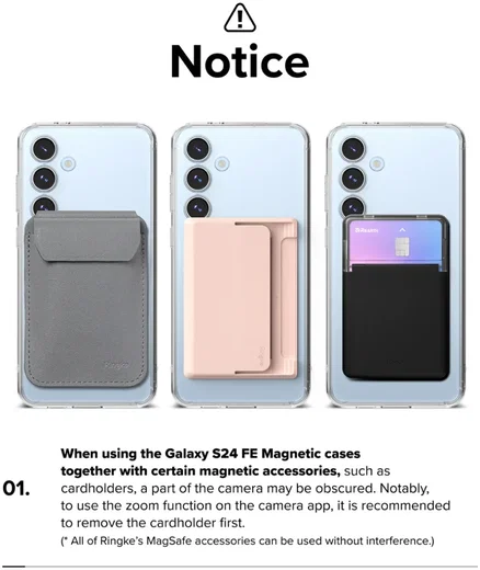 Ringke Fusion Samsung Galaxy S24 FE Hoesje MagSafe Back Cover Transparant afbeelding 17