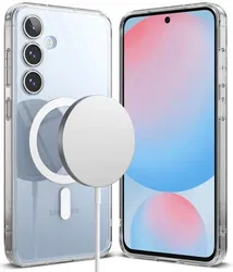 Ringke Fusion Samsung Galaxy S24 FE Hoesje MagSafe Back Cover Transparant afbeelding