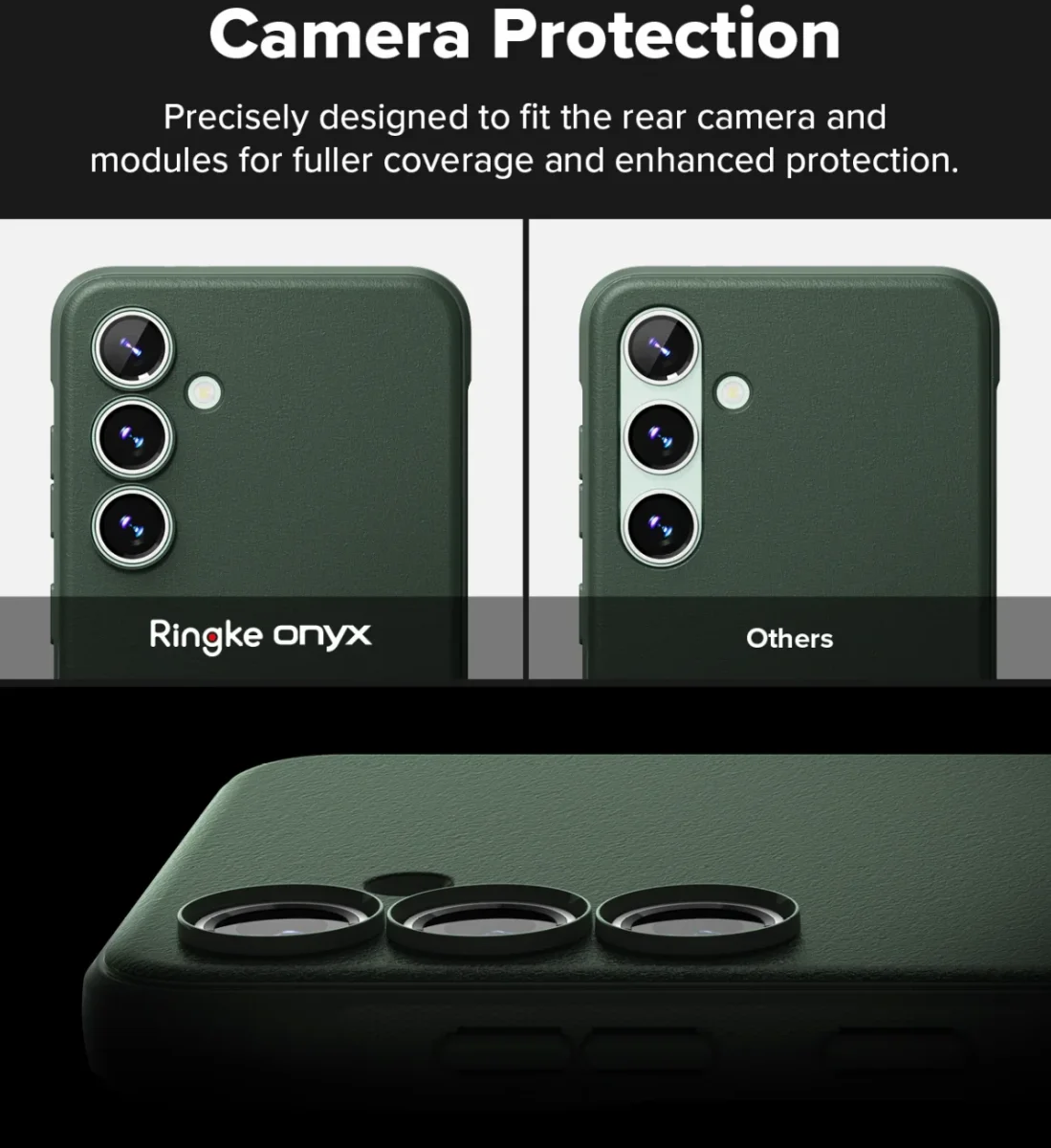 Ringke Onyx Samsung Galaxy S24 FE Hoesje Flexibel TPU Back Cover Groen afbeelding 7